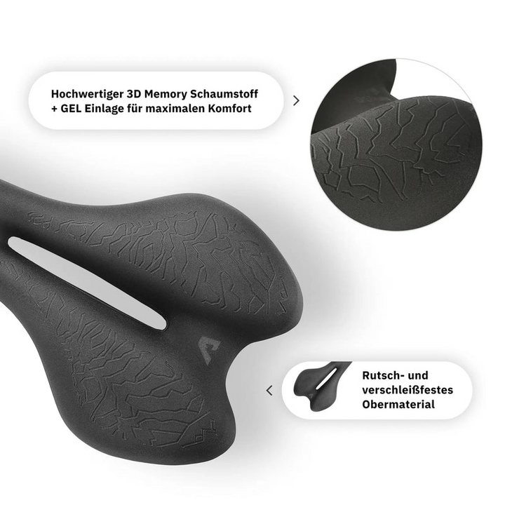 Ergonomischer Fahrradsattel | Nie wieder Rücken- & Gesäßschmerzen | Skanto
