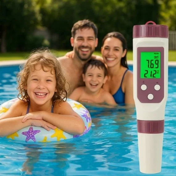 Skanto | Digitaler 7-in-1 Smart Wasserqualitätstester mit mobiler App-Konnektivität