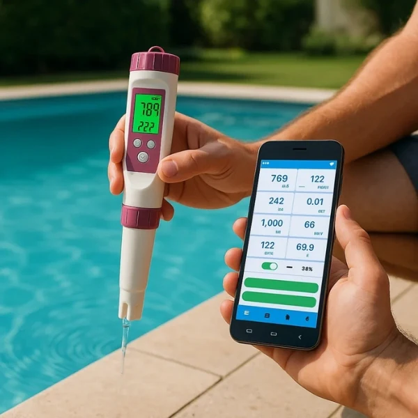 Skanto | Digitaler 7-in-1 Smart Wasserqualitätstester mit mobiler App-Konnektivität
