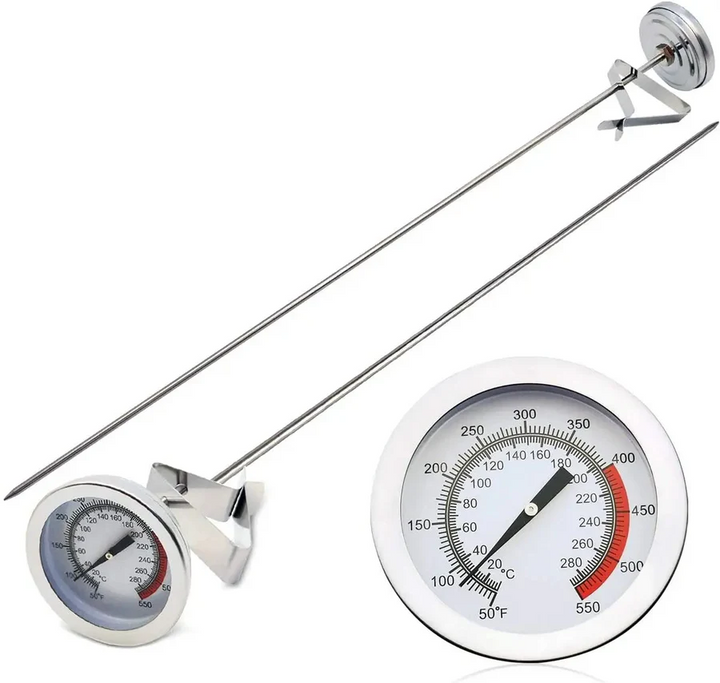 Skanto | Fritteusen-Thermometer aus Edelstahl mit langem Fühler