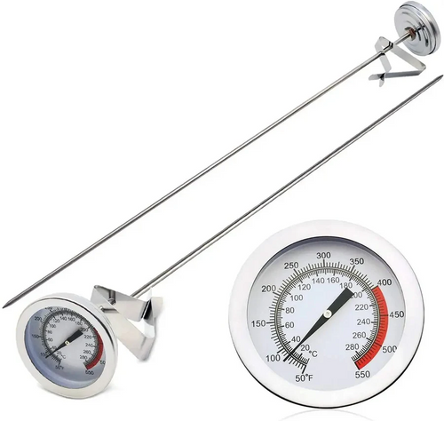 Skanto | Fritteusen-Thermometer aus Edelstahl mit langem Fühler
