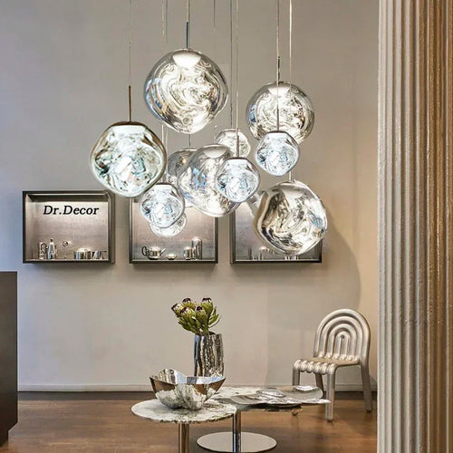 Skanto | NordicGlow – Elegante Glas-Pendelleuchte | Moderne skandinavische Deckenlampe