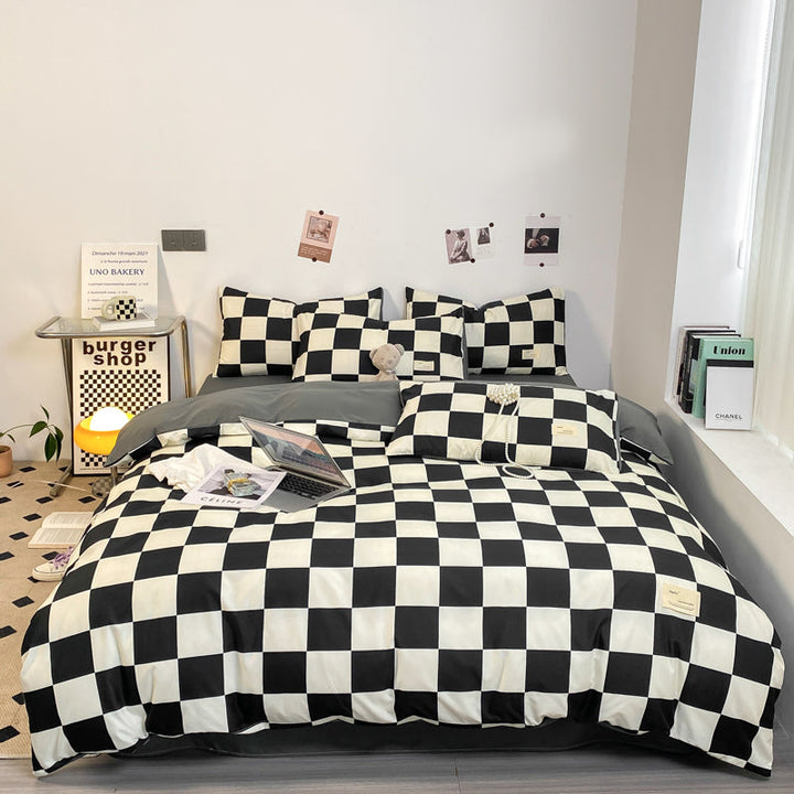Skanto | PatternNest | Gitter Bettbezug-Set