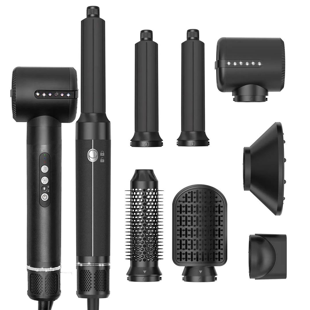 Skanto | 7-in-1 Airwrap Styler | Lockt, glättet & verleiht Volumen | Heiß-/Kaltluft