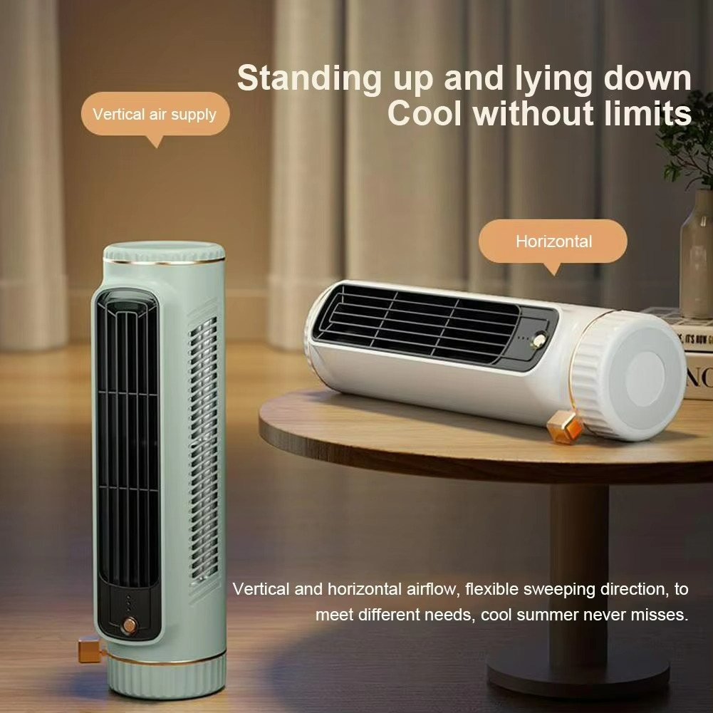 Skanto | AeroBreeze Bladeless Fan | 360° Luftzirkulation mit eiskaltem Wind