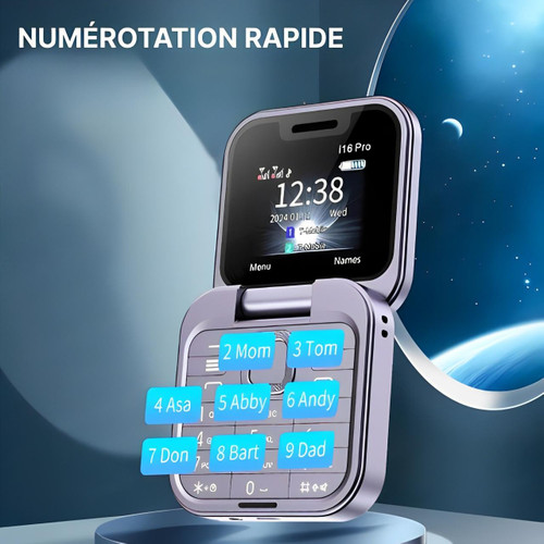 Skanto | Klappbares Klapphandy Dual SIM | 1.77" Bildschirm | 1000 mAh | Micro USB
