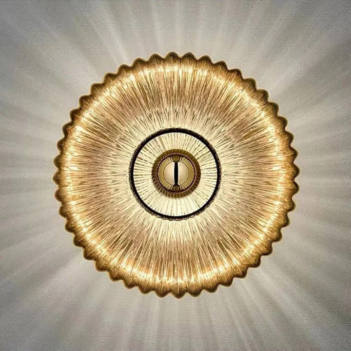 Skanto | NimbusFlux - Glas-Wandleuchte mit wellenförmigem Licht