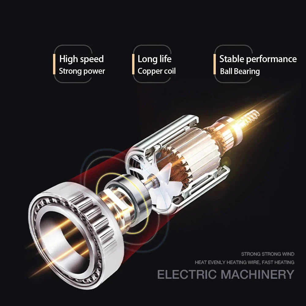 Skanto | 2400W Hochleistungs-Haartrockner mit Kalt- & Warmluftfunktion - Ionen-Technologie
