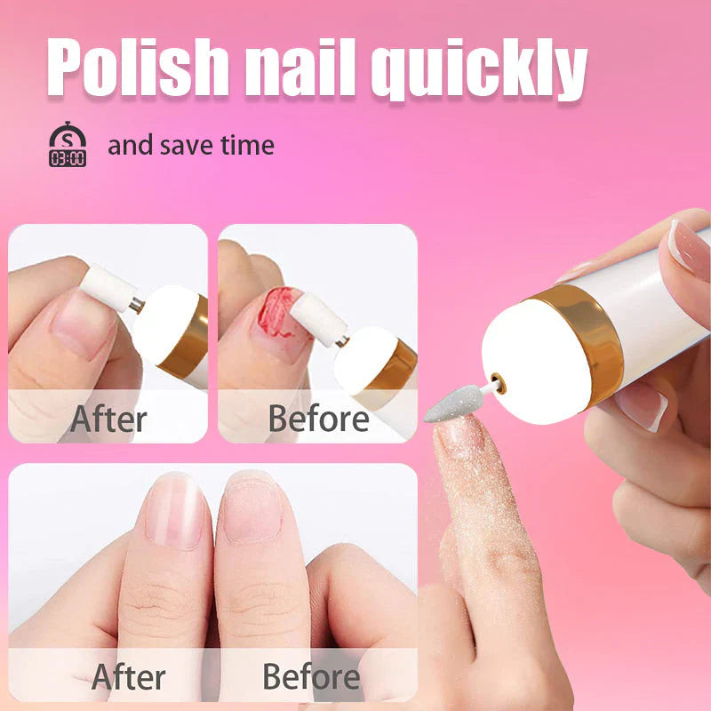 Skanto | 5-in-1 Elektrisches Nagelpflegegerät – Tragbares Maniküre-Tool mit LED-Licht