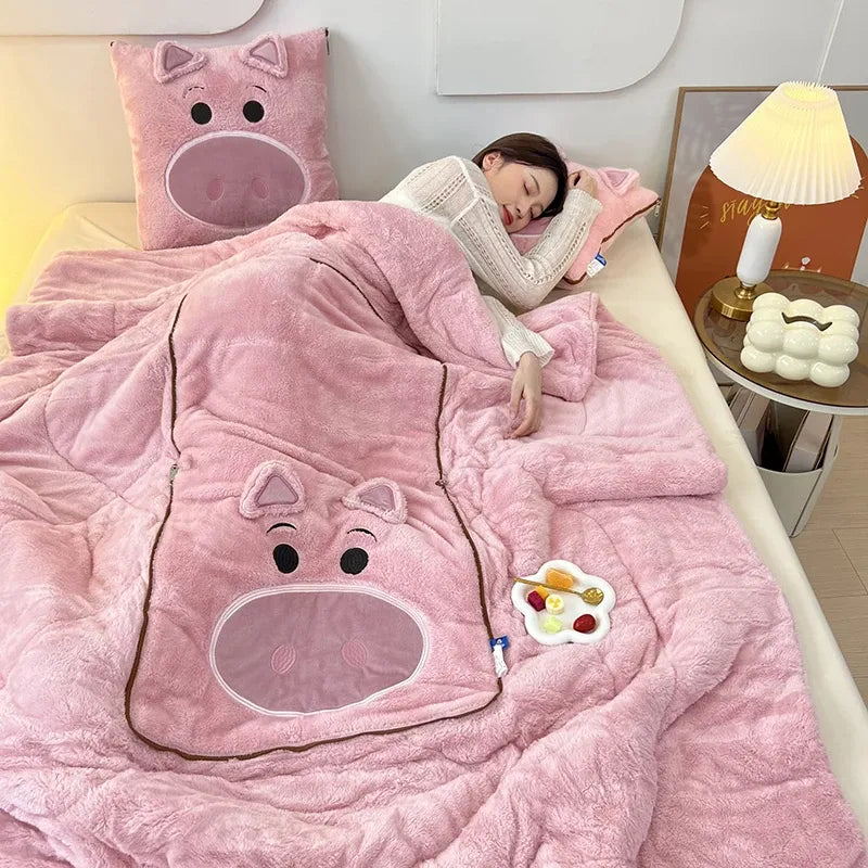 Skanto | Umwandelbare CozyNest Decken-Kissen-Kombination für Gemütlichkeit zu Hause
