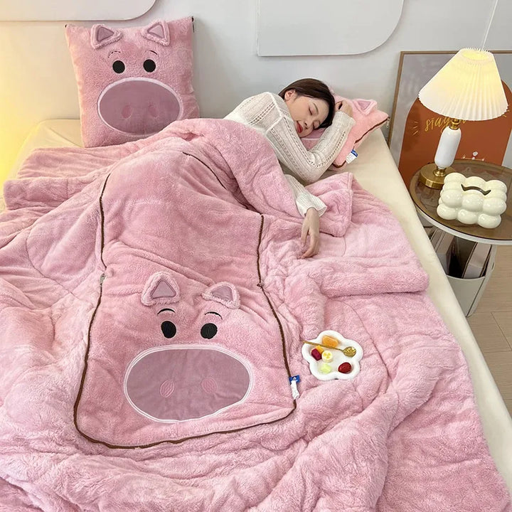 Skanto | Umwandelbare CozyNest Decken-Kissen-Kombination für Gemütlichkeit zu Hause
