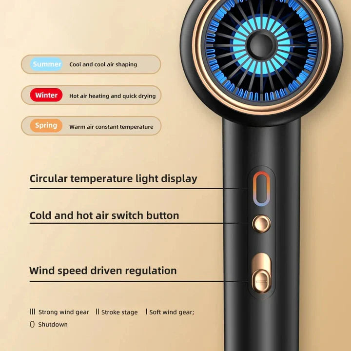 Skanto | 2400W Hochleistungs-Haartrockner mit Kalt- & Warmluftfunktion - Ionen-Technologie