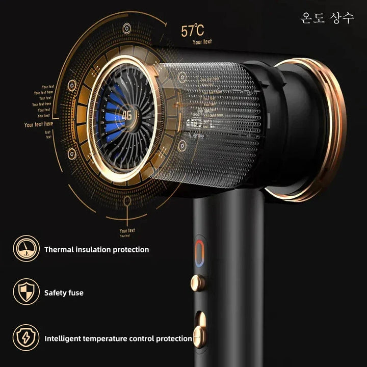 Skanto | 2400W Hochleistungs-Haartrockner mit Kalt- & Warmluftfunktion - Ionen-Technologie