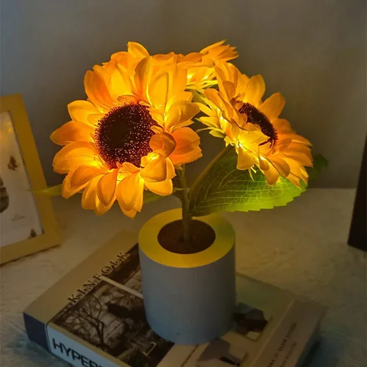 Skanto | Wiederaufladbares Sonnenblumen-Nachtlicht