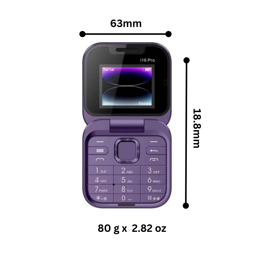 Kleines faltbares Dual-SIM-Mobiltelefon