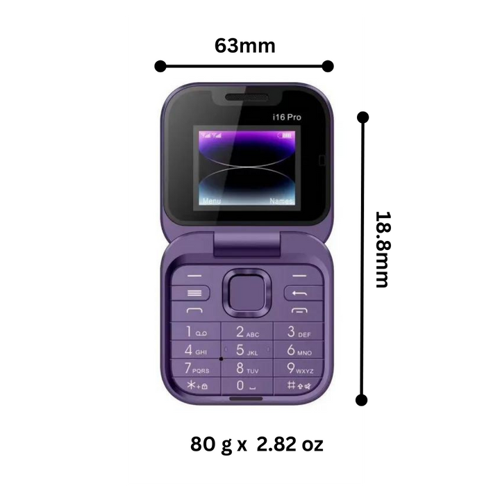 Kleines faltbares Dual-SIM-Mobiltelefon
