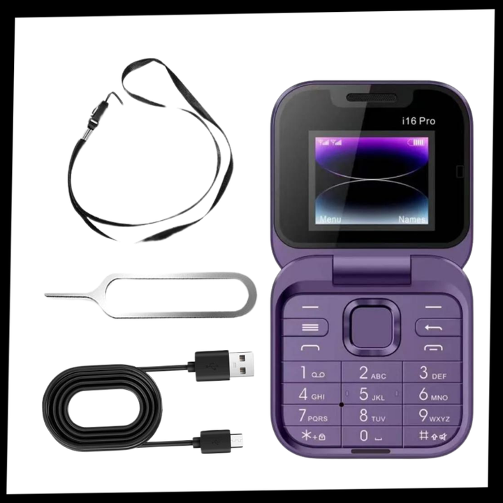 Kleines faltbares Dual-SIM-Mobiltelefon