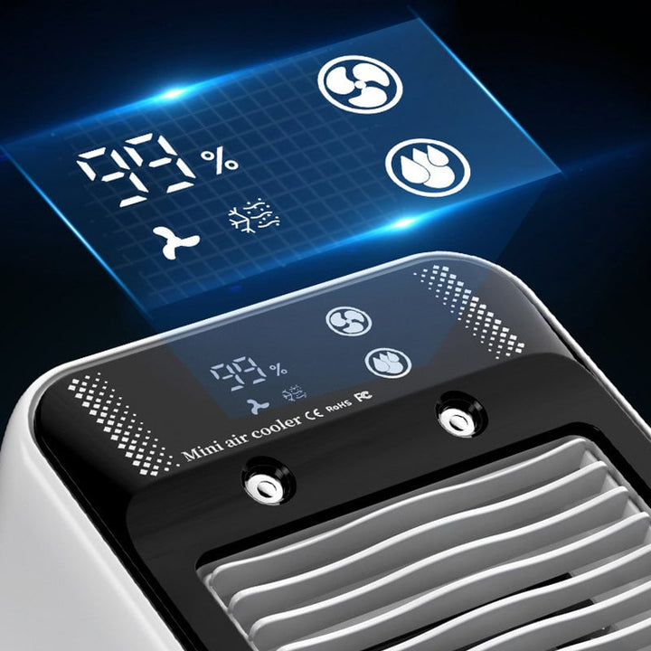 Tragbarer 3-in-1 Kühlventilator mit 2-Gang-Nebel | Skanto