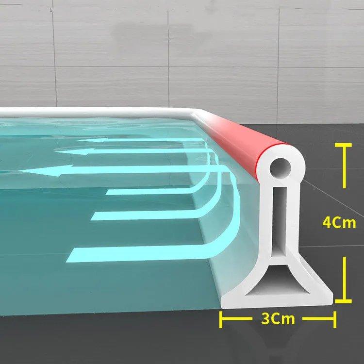 Skanto | FlexiSeal Duschdichtung — Nie wieder nasse Böden & Badfrust, bleiben Sie trocken – völlig stressfreie Installation!