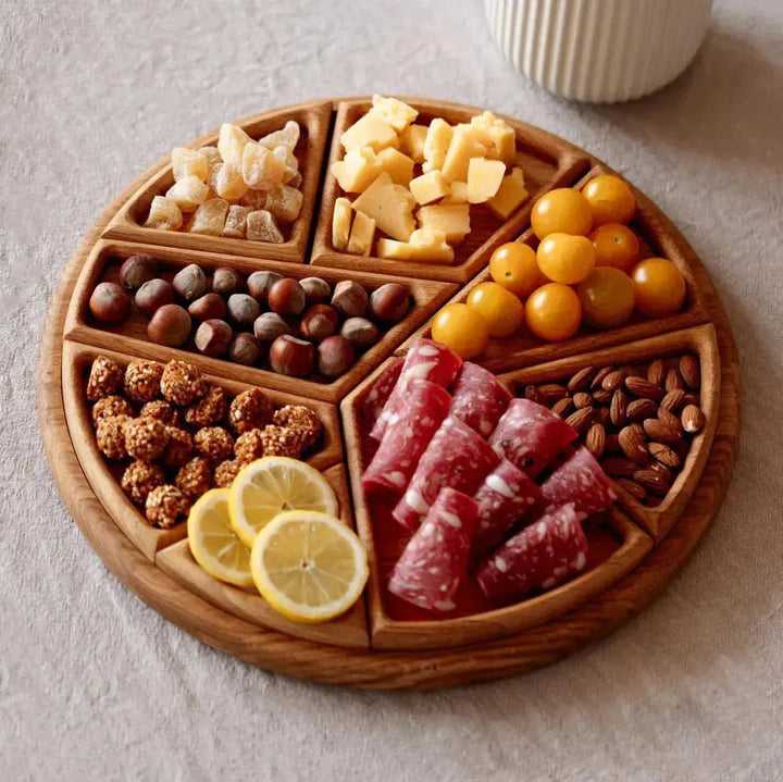 Skanto | Holz-Serviertablett — Verleihen Sie Ihren Snacks den Wow-Faktor für unvergessliche Genussmomente