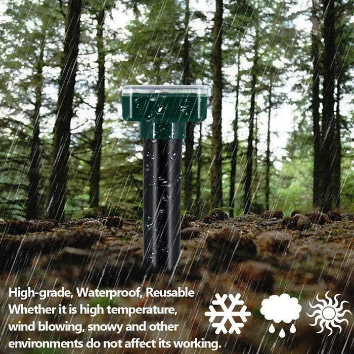 Skanto | Sonic Green Solar Tiervertreiber | Für Maulwürfe, Wühlmäuse & Schlangen | Wetterbeständig & Umweltfreundlich