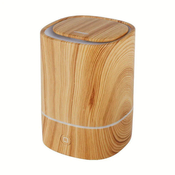 Skanto | Ultraschall-Luftbefeuchter in Holzoptik – Leiser Aroma-Diffusor mit LED & Auto-Abschaltung
