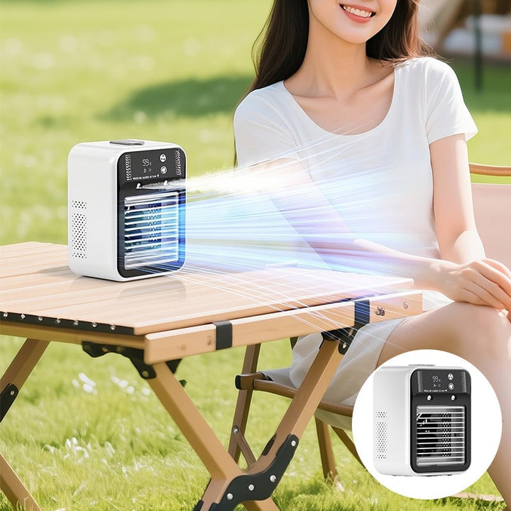 Tragbarer 3-in-1 Kühlventilator mit 2-Gang-Nebel | Skanto