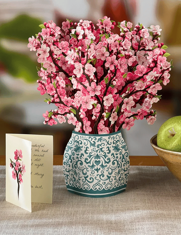 Skanto | Plastik Pop-up Blume | Inkl. Gratis Geschenkkarte - Fair