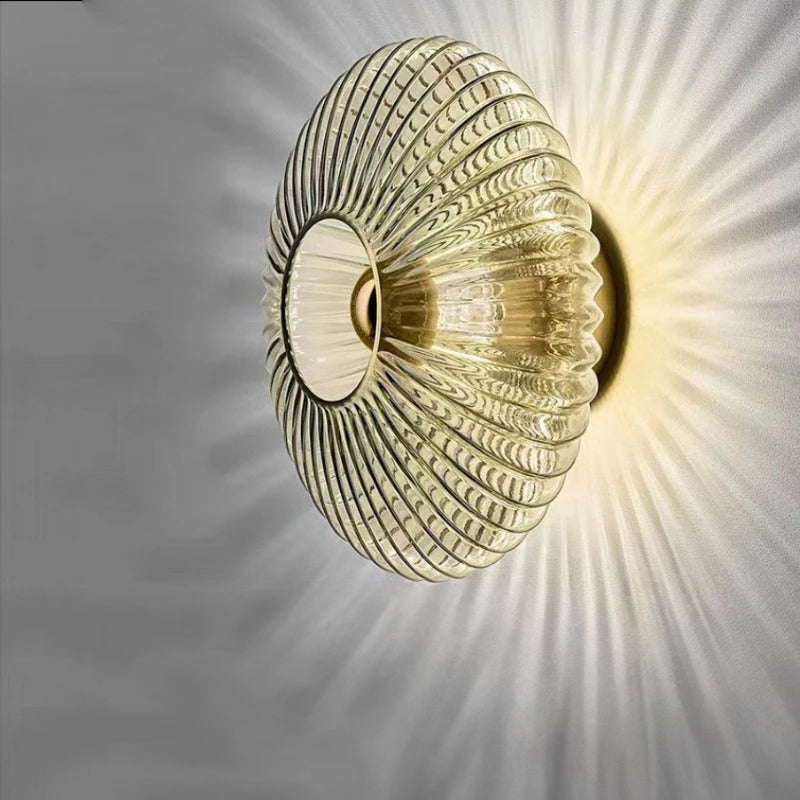 Skanto Garduru Elegante Glas-Wandleuchte | Edles Design | Warmes & Kaltes Licht