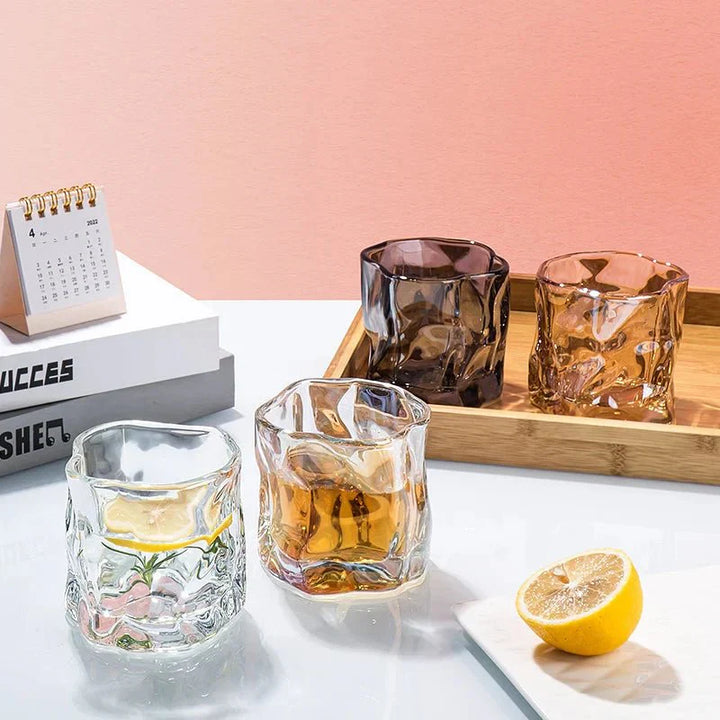 Skanto | Elegantes Glacier Ripple Whiskyglas
