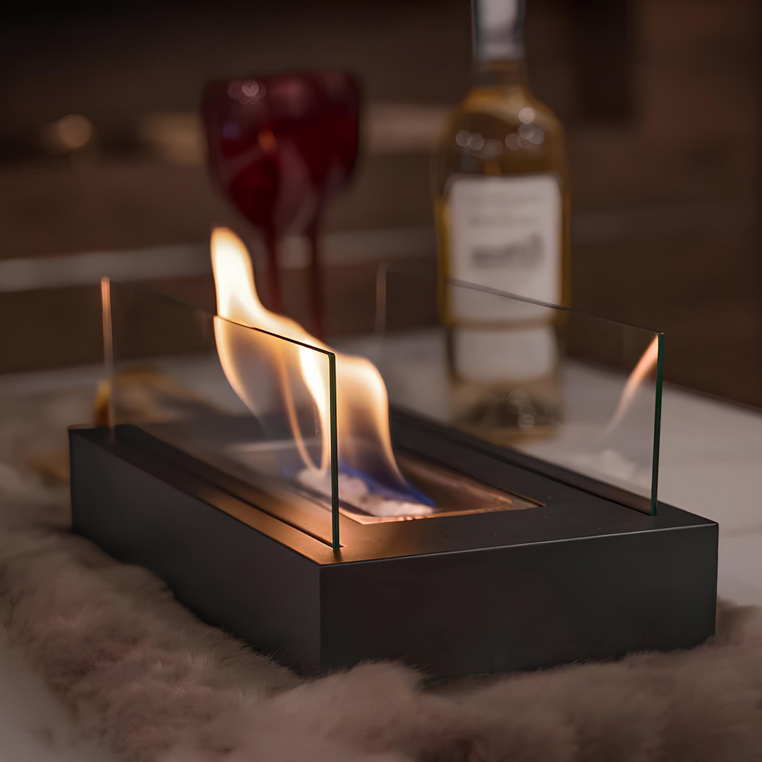 Skanto | Kompakter Bioethanol Tischkamin aus Glas