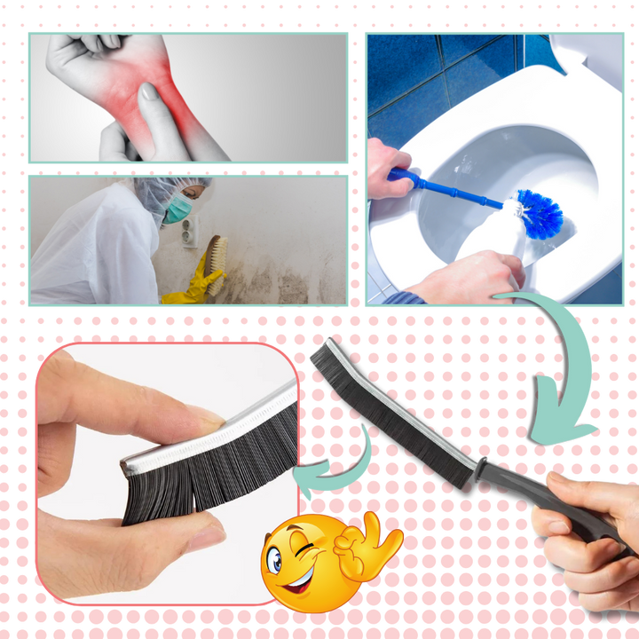 Ergonomische Weichbürste zur Fugenreinigung