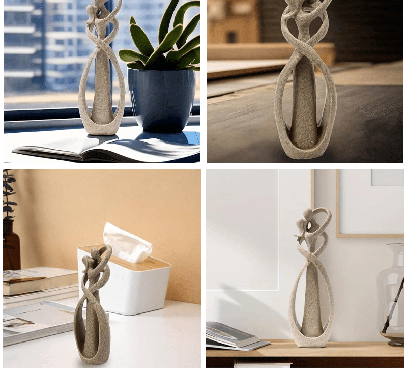 Skanto | Eternal Embrace – Abstrakte Skulptur für zeitlose Liebe