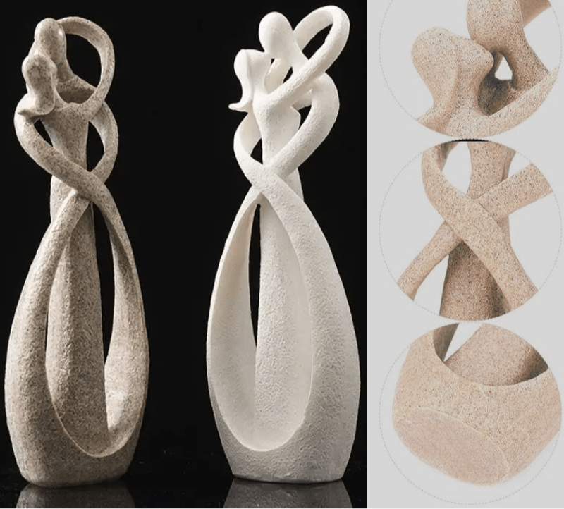 Skanto | Eternal Embrace – Abstrakte Skulptur für zeitlose Liebe