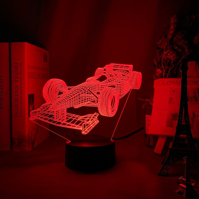 Skanto | Formel 1 3D-Illusionslampe mit Farbmodi