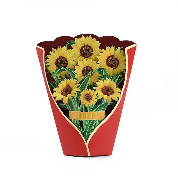 Skanto | Plastik Pop-up Blume | Inkl. Gratis Geschenkkarte - Fair