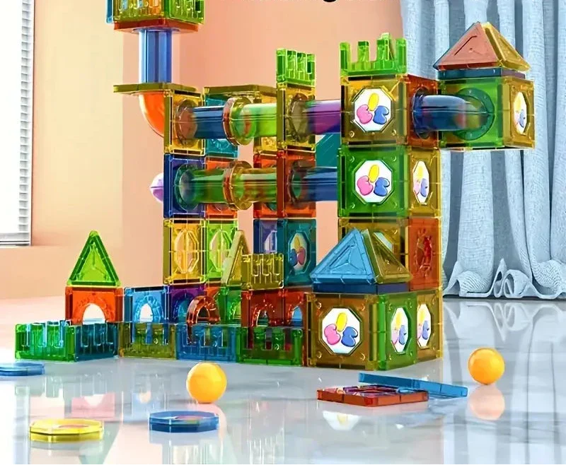 Skanto | DreamBuild Set – Magnetische Bausteine für kreative Schlösser und fantasievolles Spiel