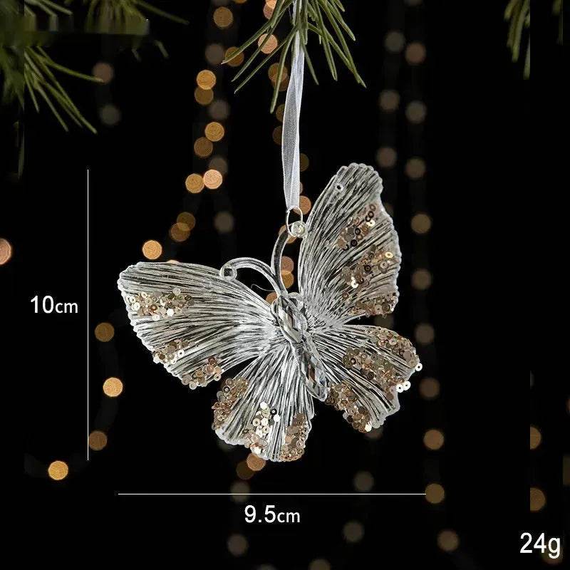Skanto | Weihnachtsdekoration Pailletten Acryl Transparenter Anhänger