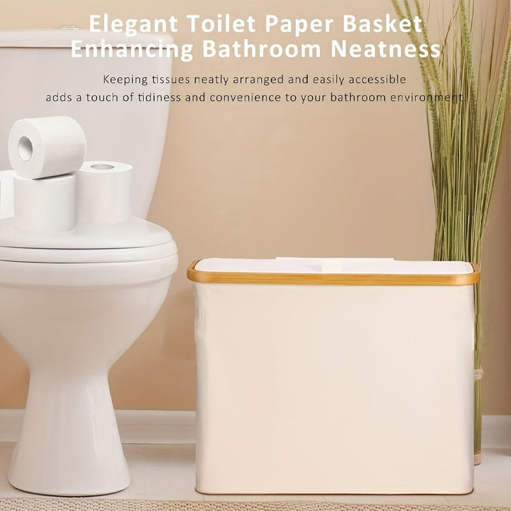 Skanto | Bambus-Toilettenpapierhalter für 12 Rollen – Geräumiger, atmungsaktiver & leichter Badezimmer-Organizer