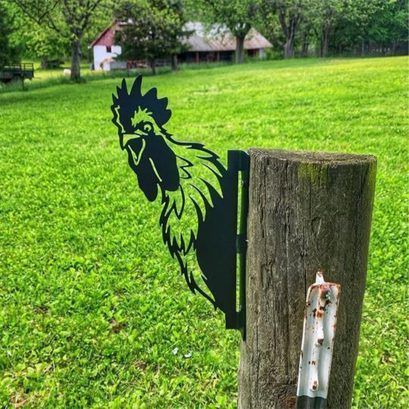 Skanto | Bauernhof-Deko – PeepFarm – Realistisches Tierdesign – Gartenmetallkunst