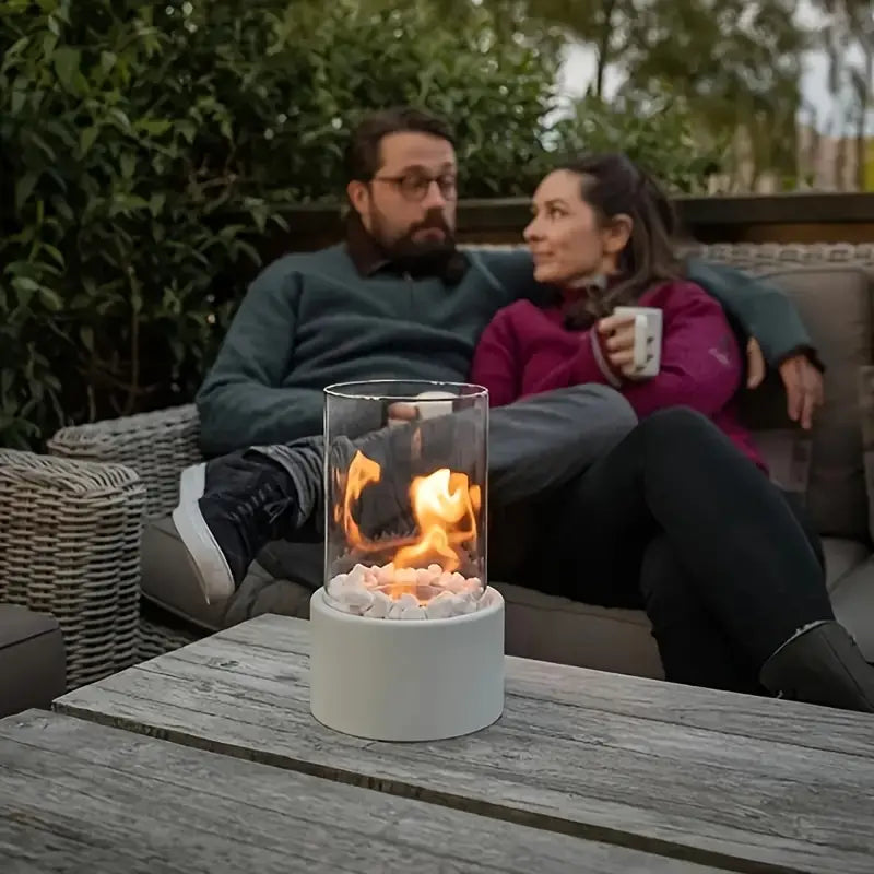 Skanto | Tragbare Feuerschale für eine gemütliche Atmosphäre | Elegante & moderne Tisch-Feuerschale - Shakti