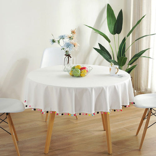 Skanto | Fiesta Weiße Tischdecke