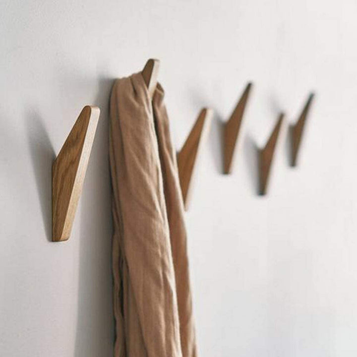 Skanto | Nordhaak Wandhaken aus Massivholz – Minimalistische Garderobenhaken aus Massivholz