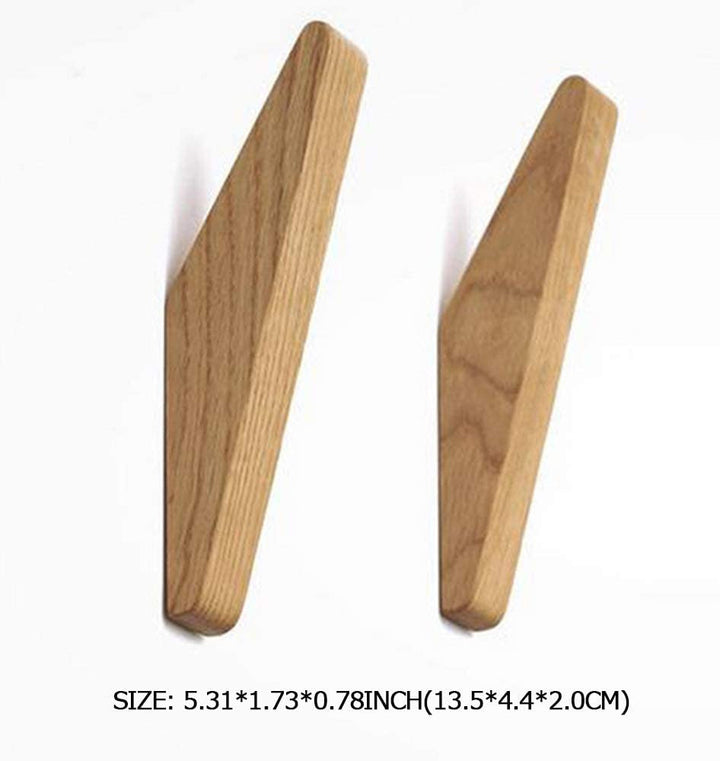 Skanto | Skanto Nordhaak Garderobenhaken-Set – 6 minimalistische Kleiderhaken aus Massivholz