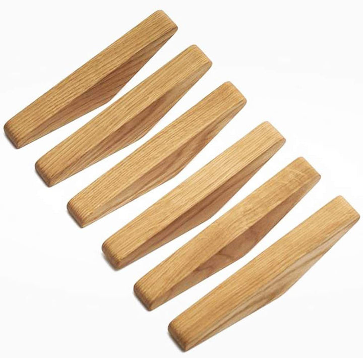 Skanto | Skanto Nordhaak Garderobenhaken-Set – 6 minimalistische Kleiderhaken aus Massivholz