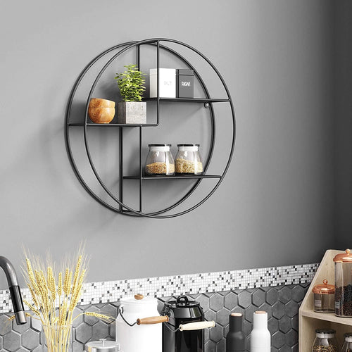 Skanto | Rundes schwebendes Metallregal