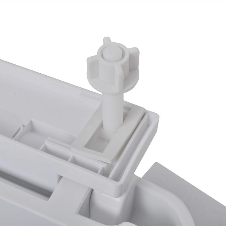 Weiß-gelber Soft-Close Toilettensitz für Erwachsene/Kinder