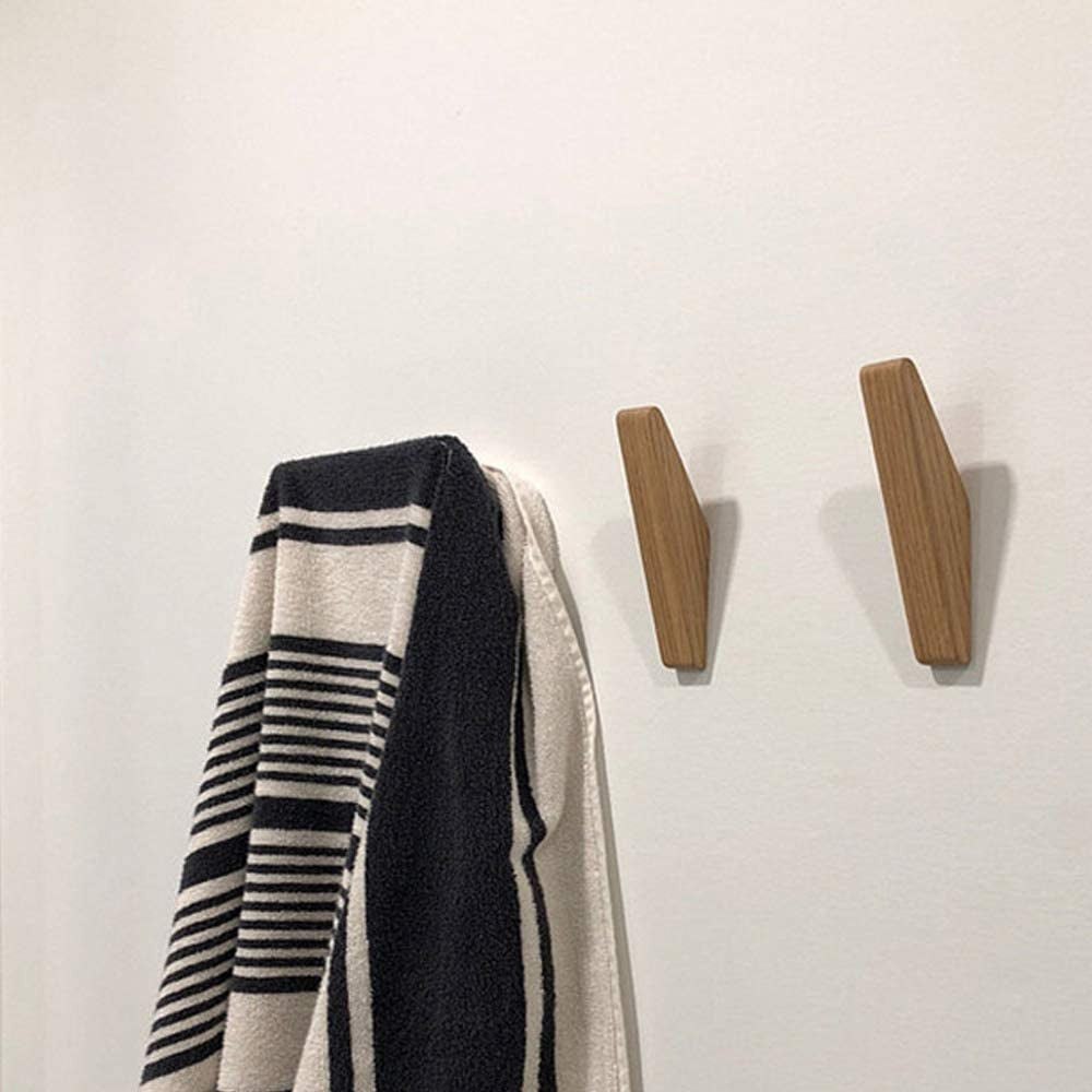 Skanto | Skanto Nordhaak Garderobenhaken-Set – 6 minimalistische Kleiderhaken aus Massivholz