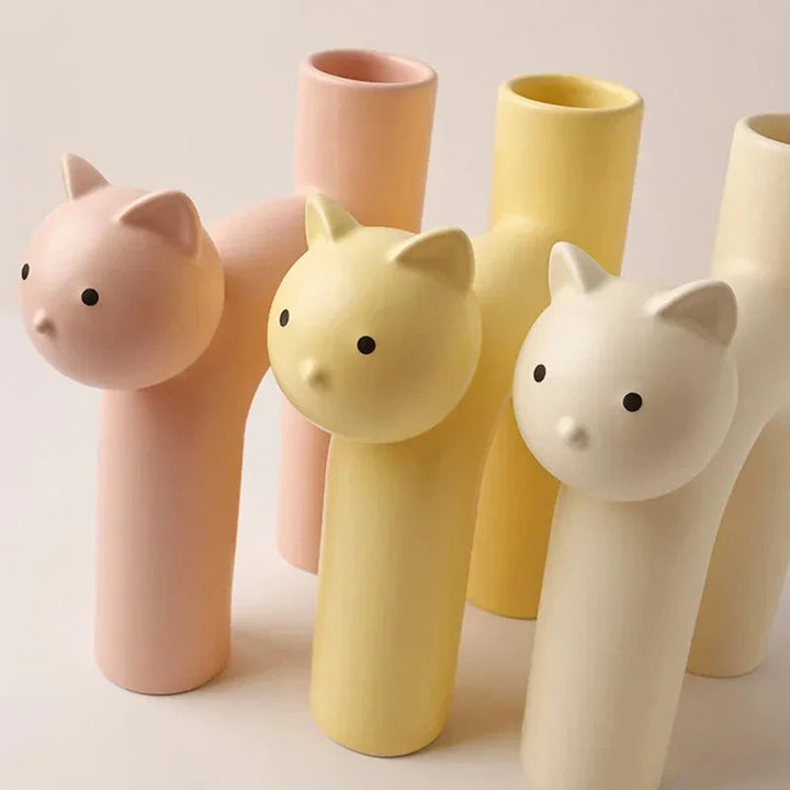 Skanto | Matte Kätzchen Blumenvase