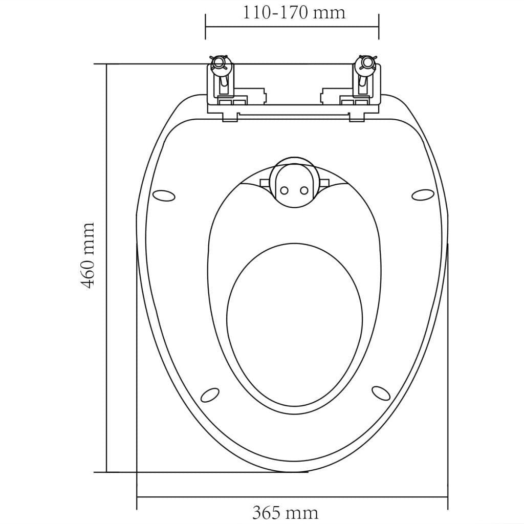 Weiß-gelber Soft-Close Toilettensitz für Erwachsene/Kinder